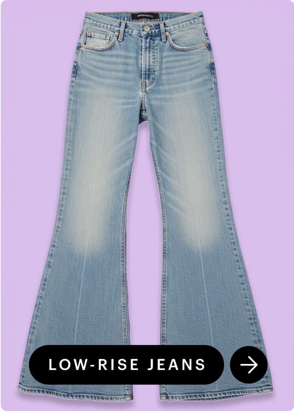 low-rise jeans