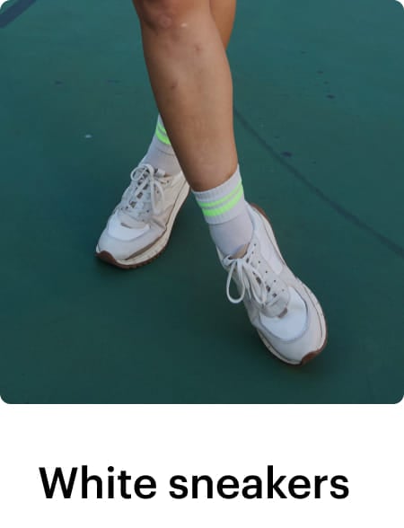 white sneakers