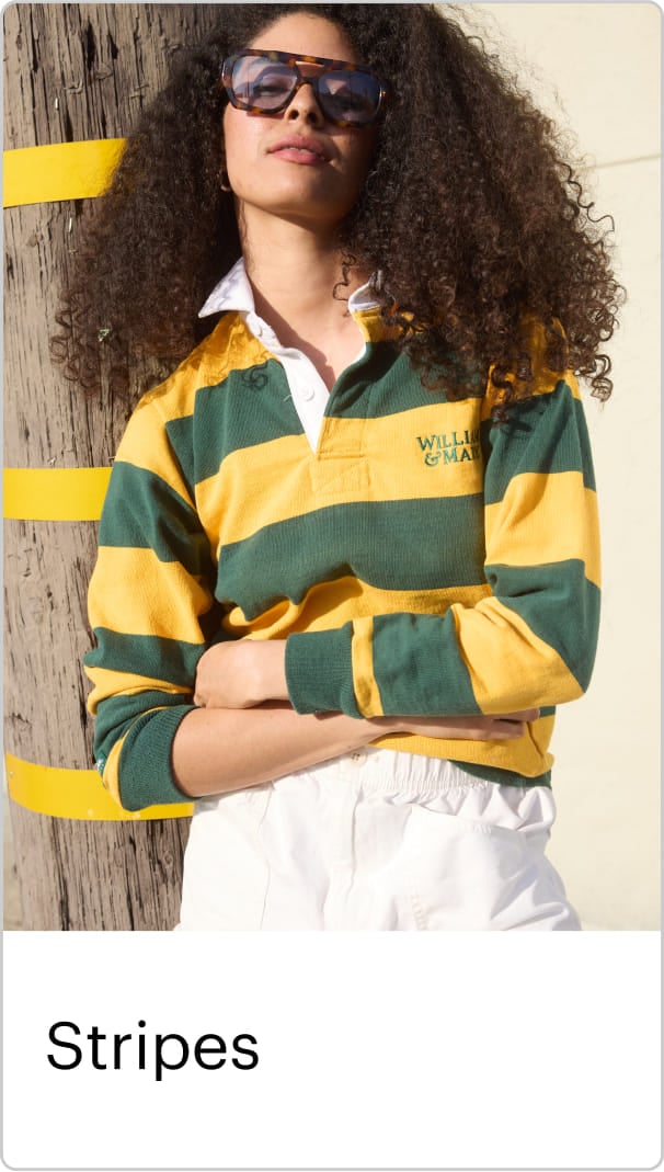 Striped rugby top