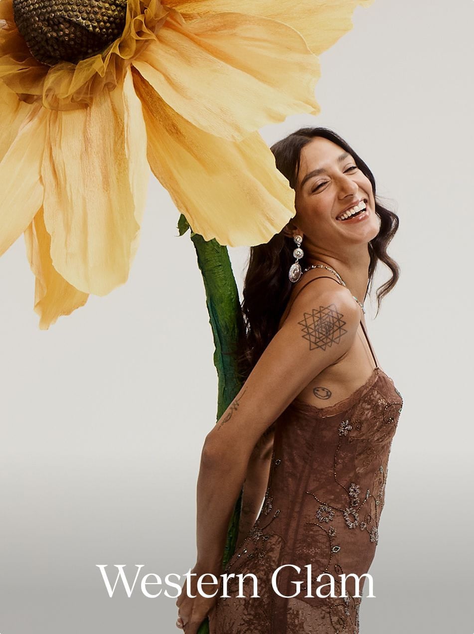 western glam dress