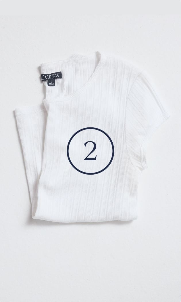 white tee