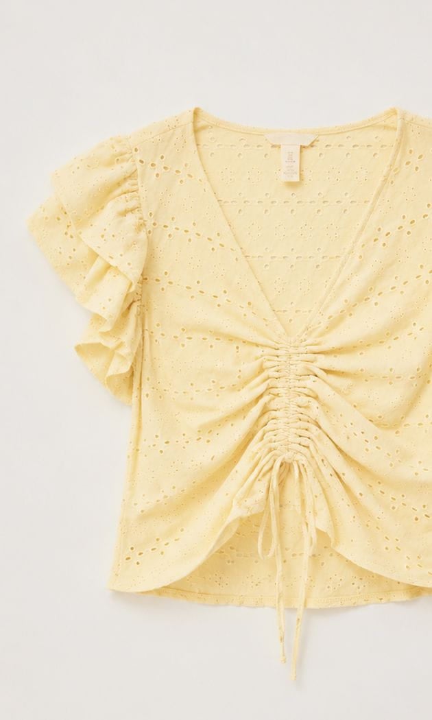 eyelet blouse