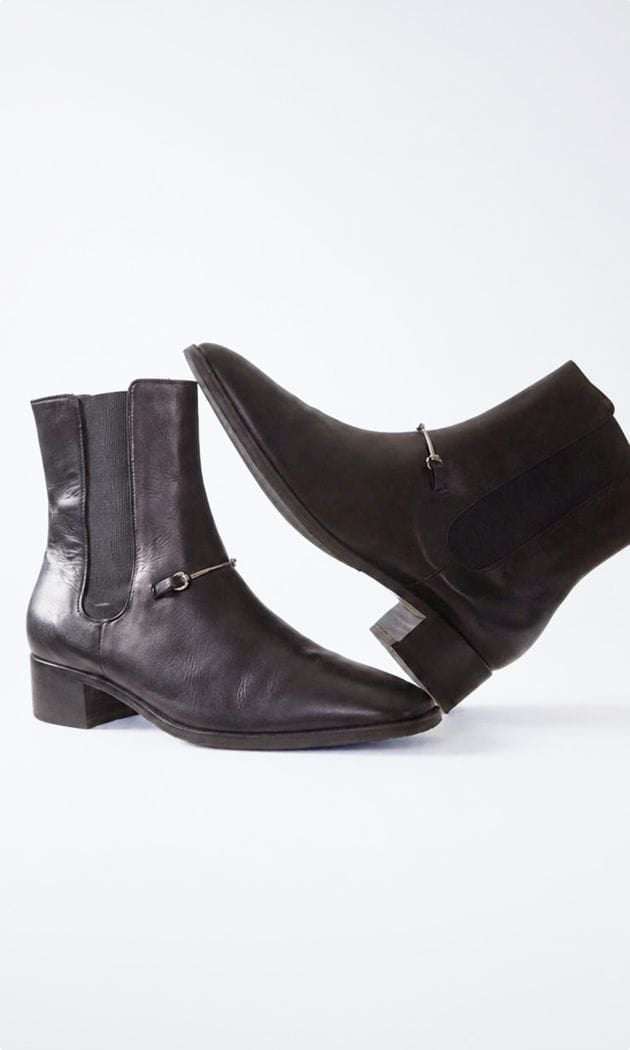 black boots