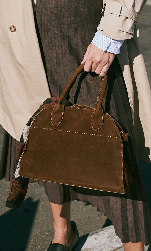 suede bag