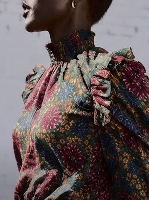 dark floral dress