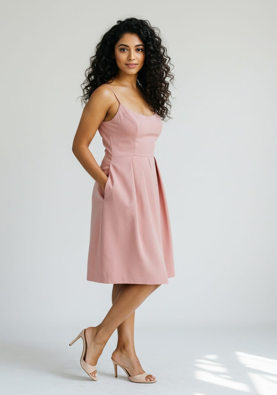 strapless open back dress Short Holiday Party Dress with Pockets BZ013S White / 0 main image 0