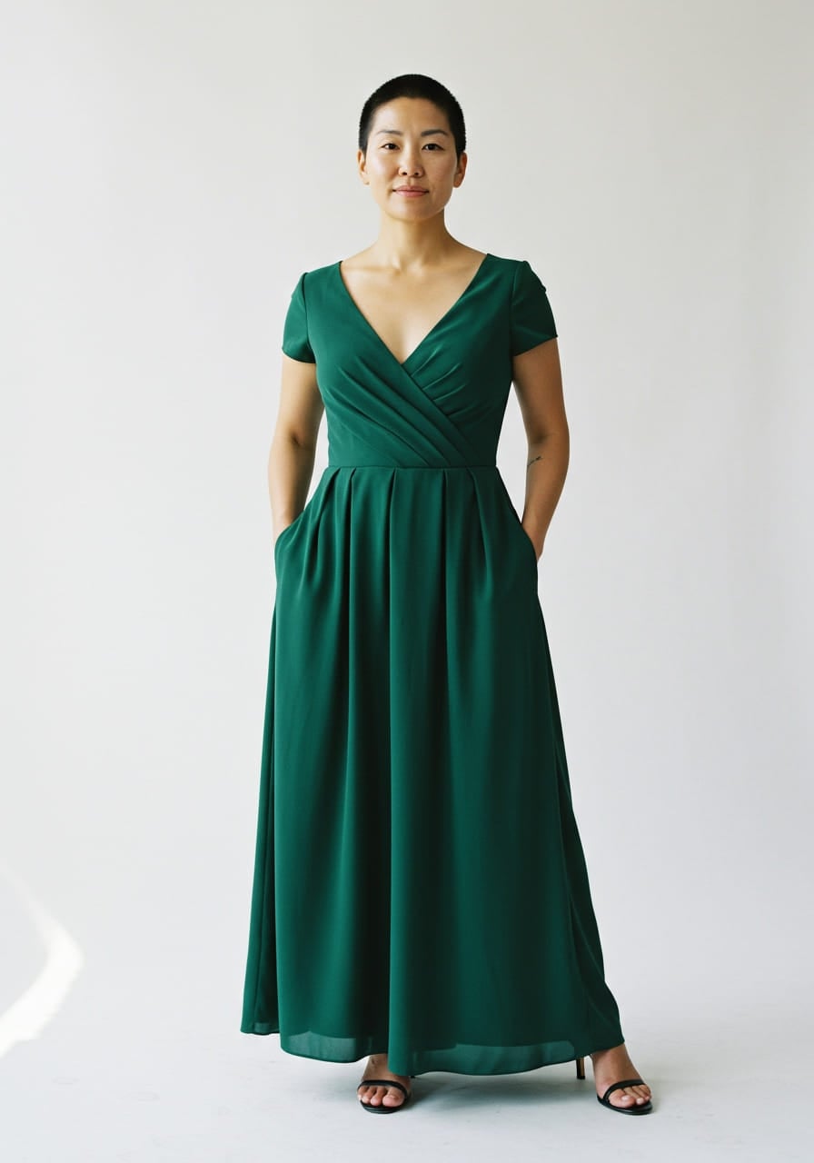green emerald velvet dress Emerald Dress – See Rene Boutique main image 1