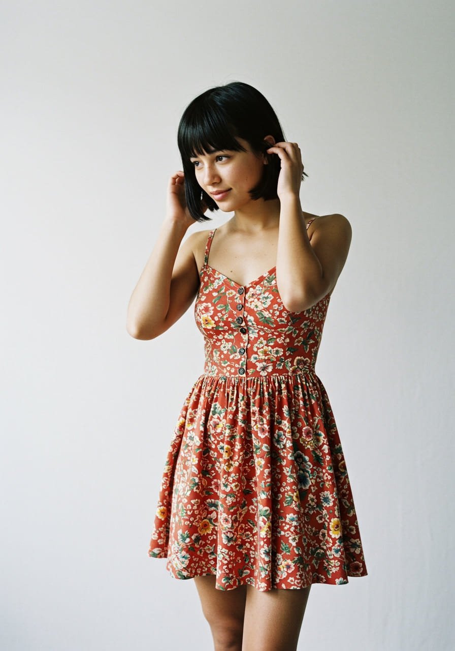 i*2様 Checked Jacquard Volume Sleeve Dres 71NvqHQe1gL._AC_SY350_QL65_.jpg