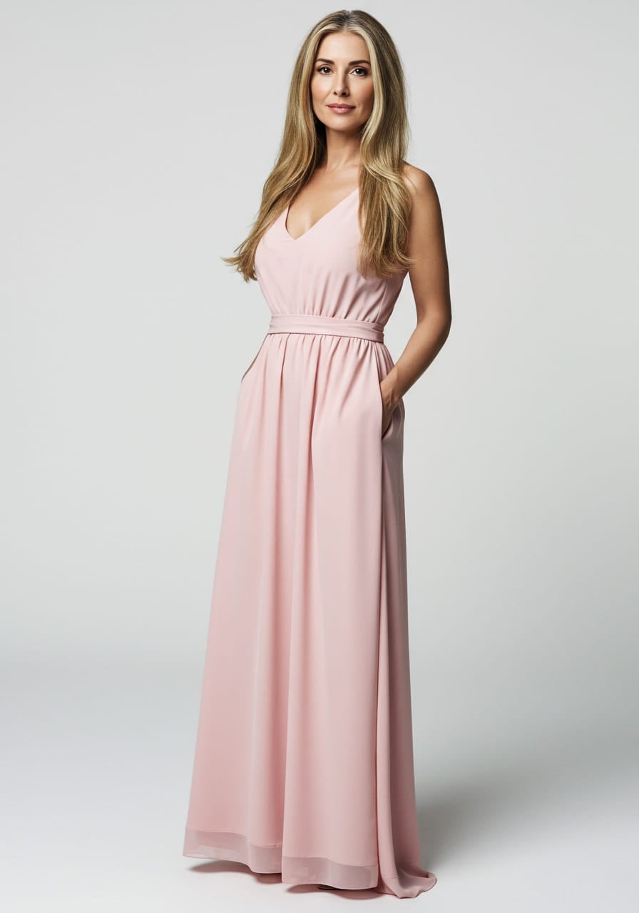 strapless open back dress Breakout Role Maxi Dress main image 1