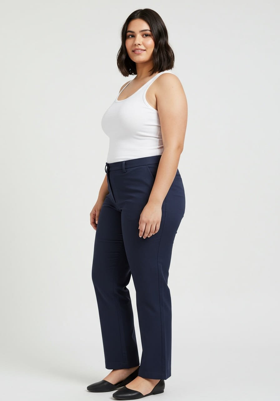パンツ atlast&co work trousers navy atlast&co work trousers navy