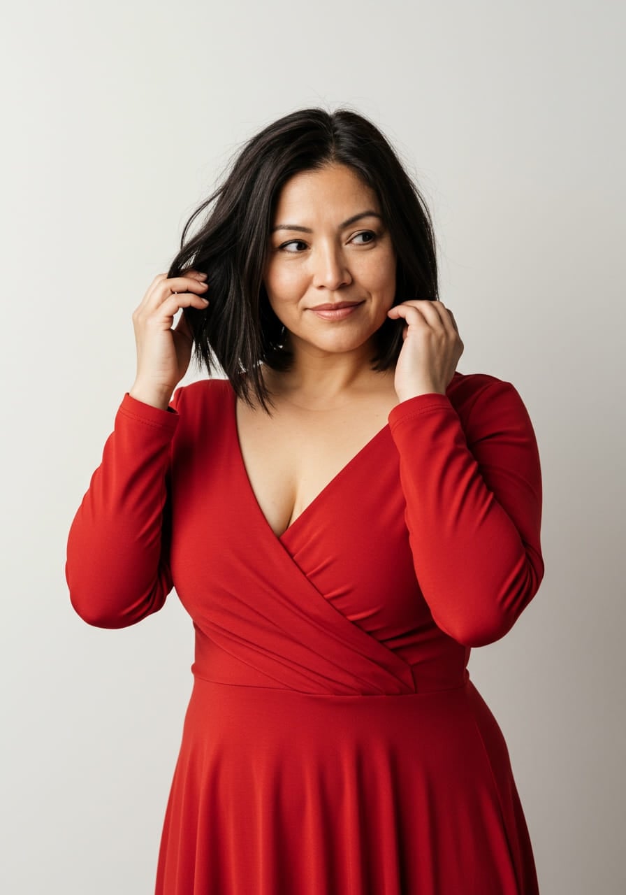 strapless open back dress Under Lock and Key Red Gradient Velvet Dress