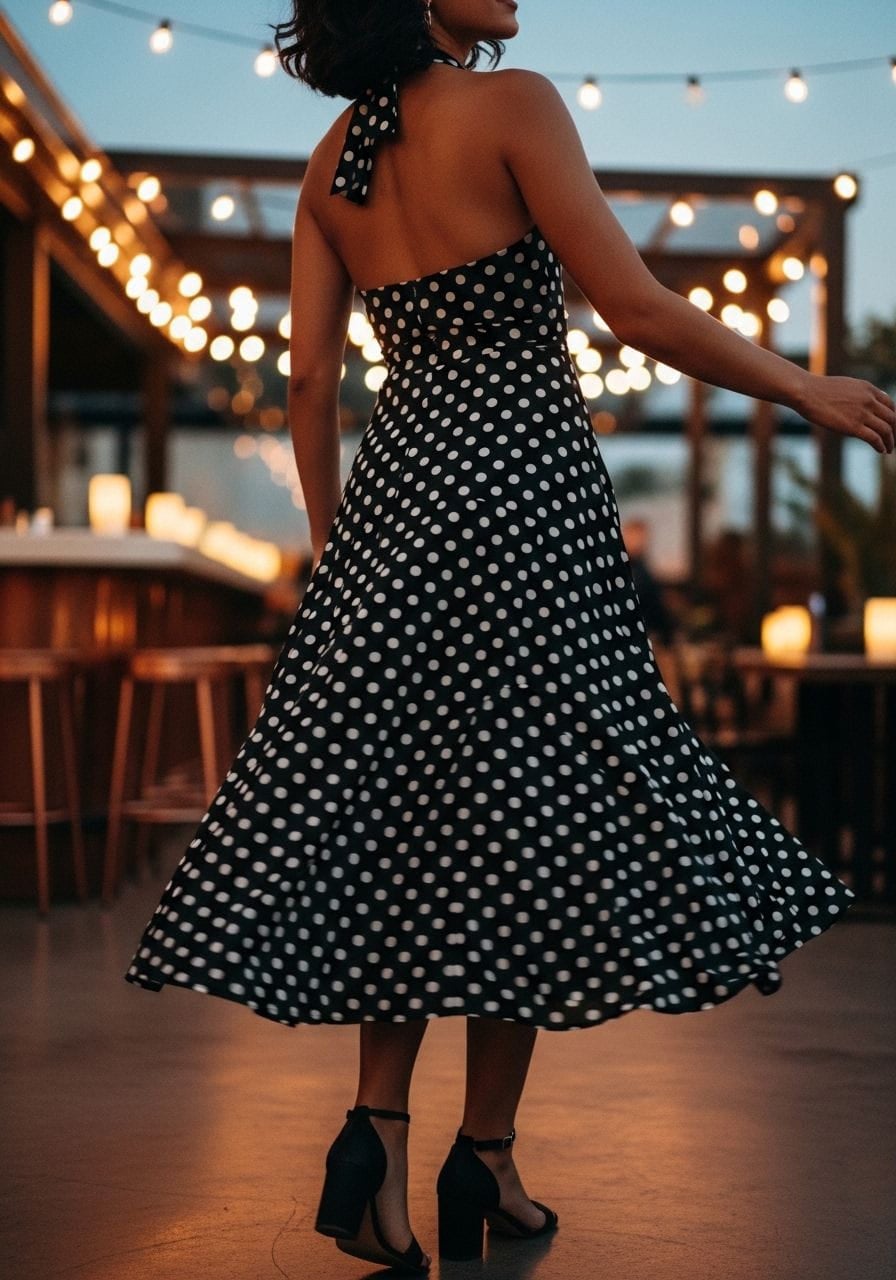 Dot Halter Midi
